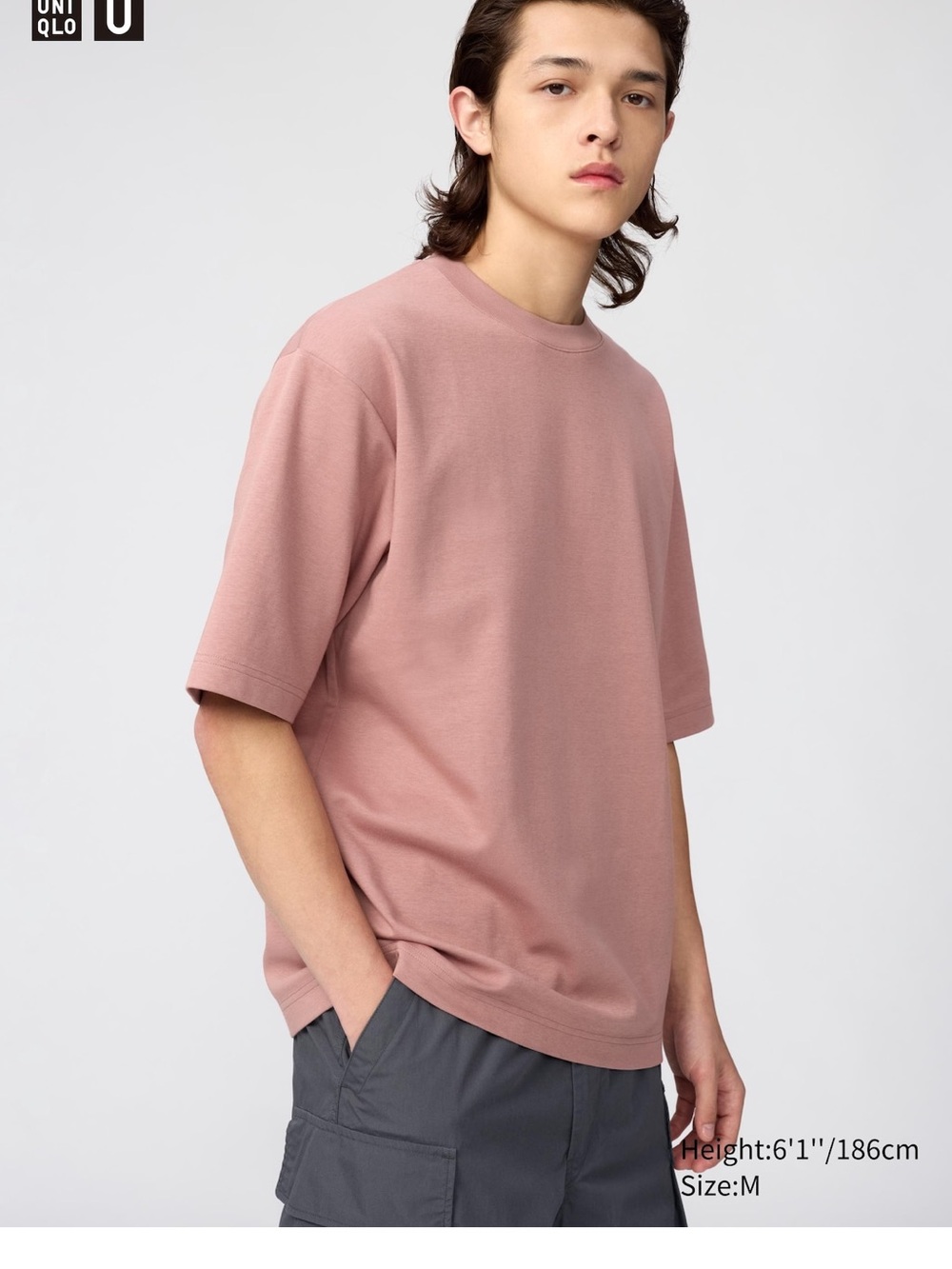 Uniqlo AIRism Cotton Oversized T-Shirt | Half-Sleeve